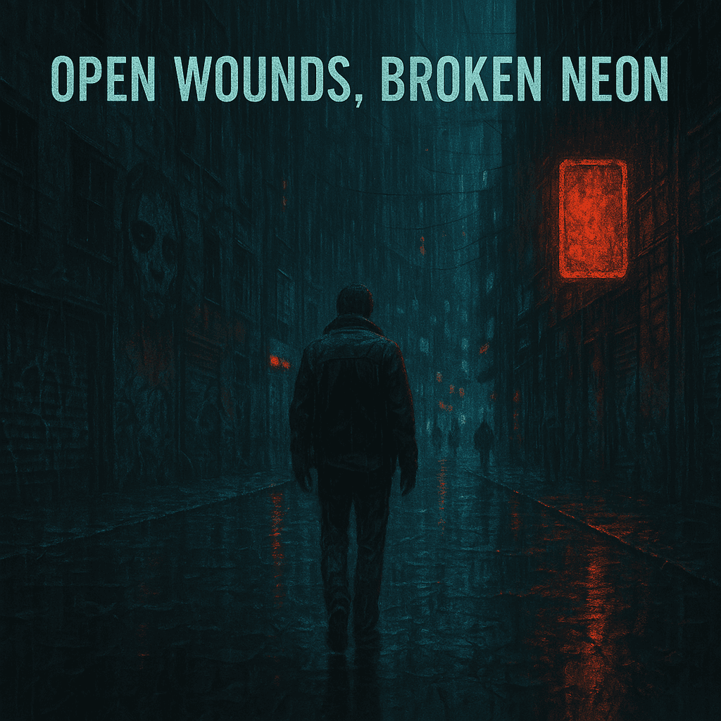 Open Wounds, Broken Neon album artwork